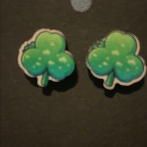 Green Clover Earrings